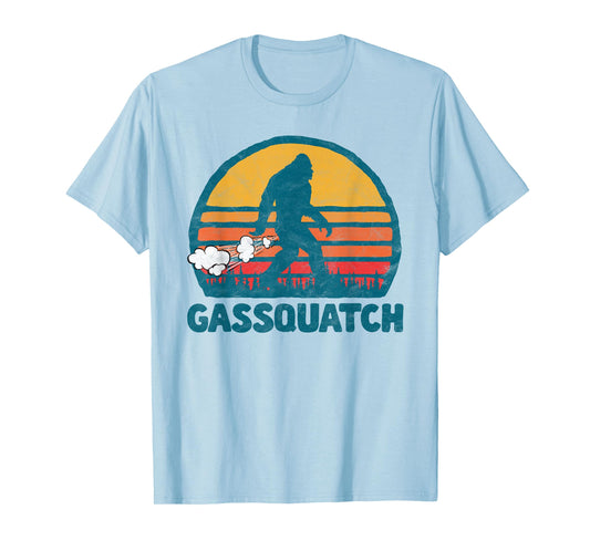 Gassquatch! Funny Farting Bigfoot Retro Fart T-Shirt