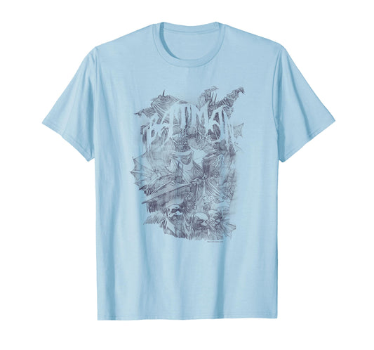 Batman Pencil Bat Collage T Shirt T-Shirt