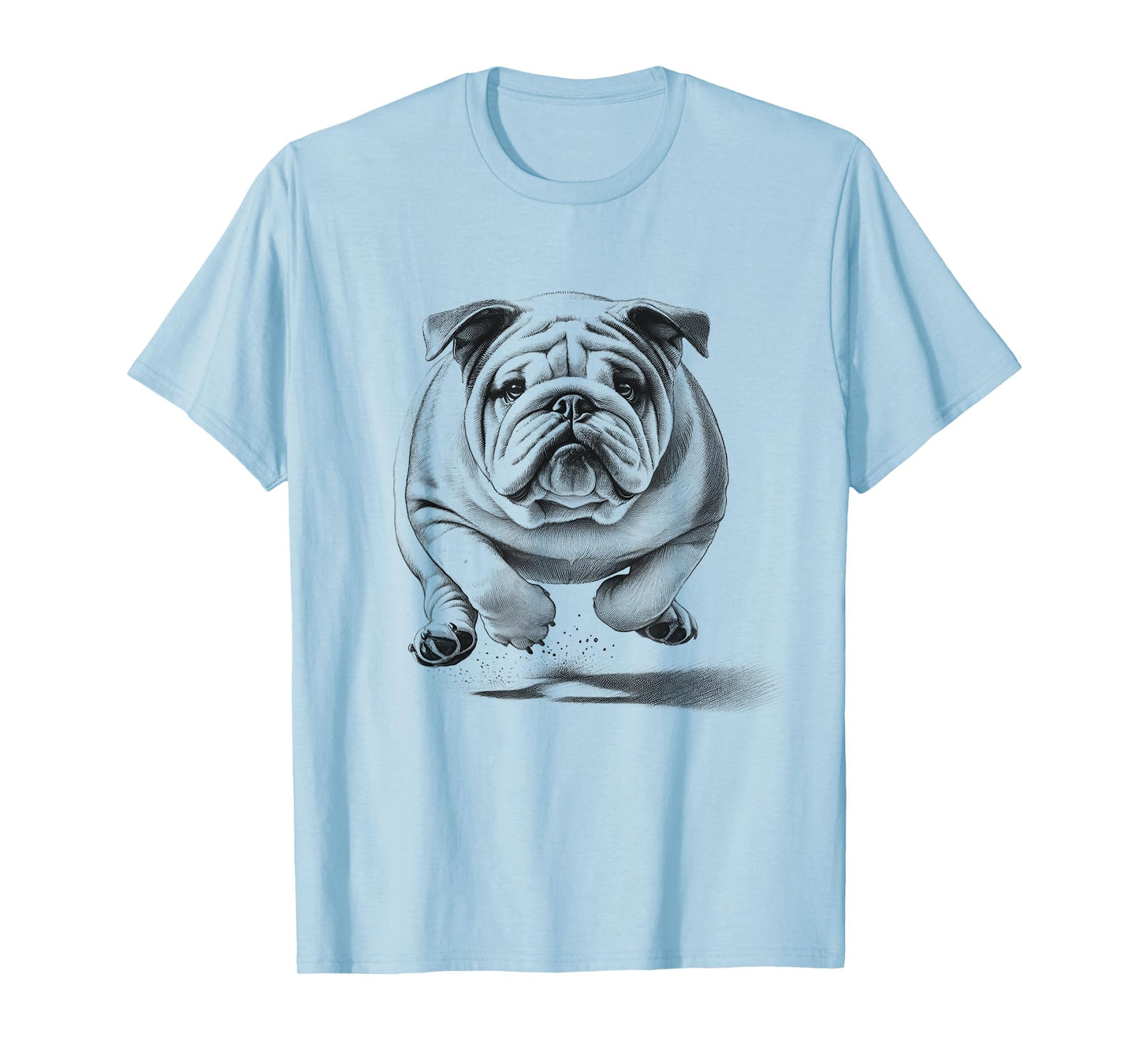 Bulldog Running Dog Design Idea For Men And Women T-Shirt