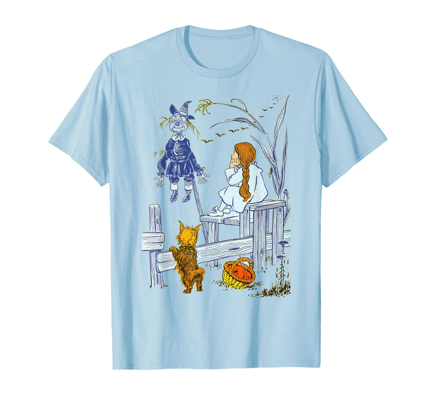 Land of OZ Book Vintage Scarecrow Toto Wizard of Oz Dorothy T-Shirt