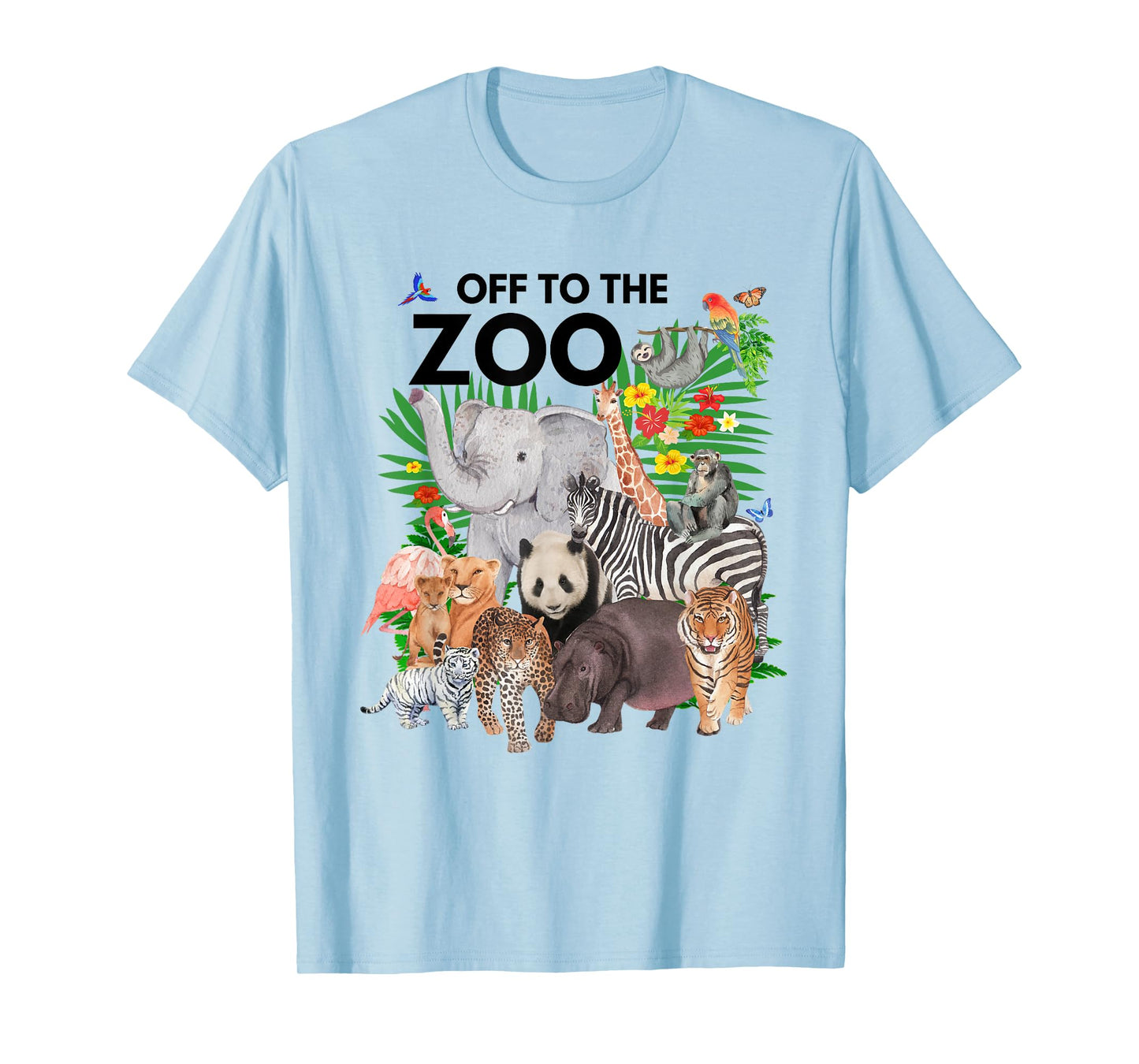 Zoo Animals Safari Party A Day At The Zoo Safari Zoo Trip T-Shirt