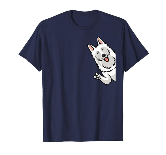 White Swiss Shepherd Dog T-Shirt for Men Women Girls Kids