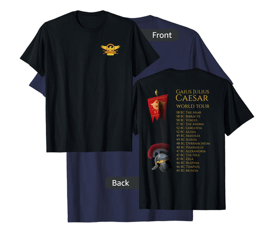 Ancient Rome - Julius Caesar World Tour - Roman Eagle SPQR T-Shirt