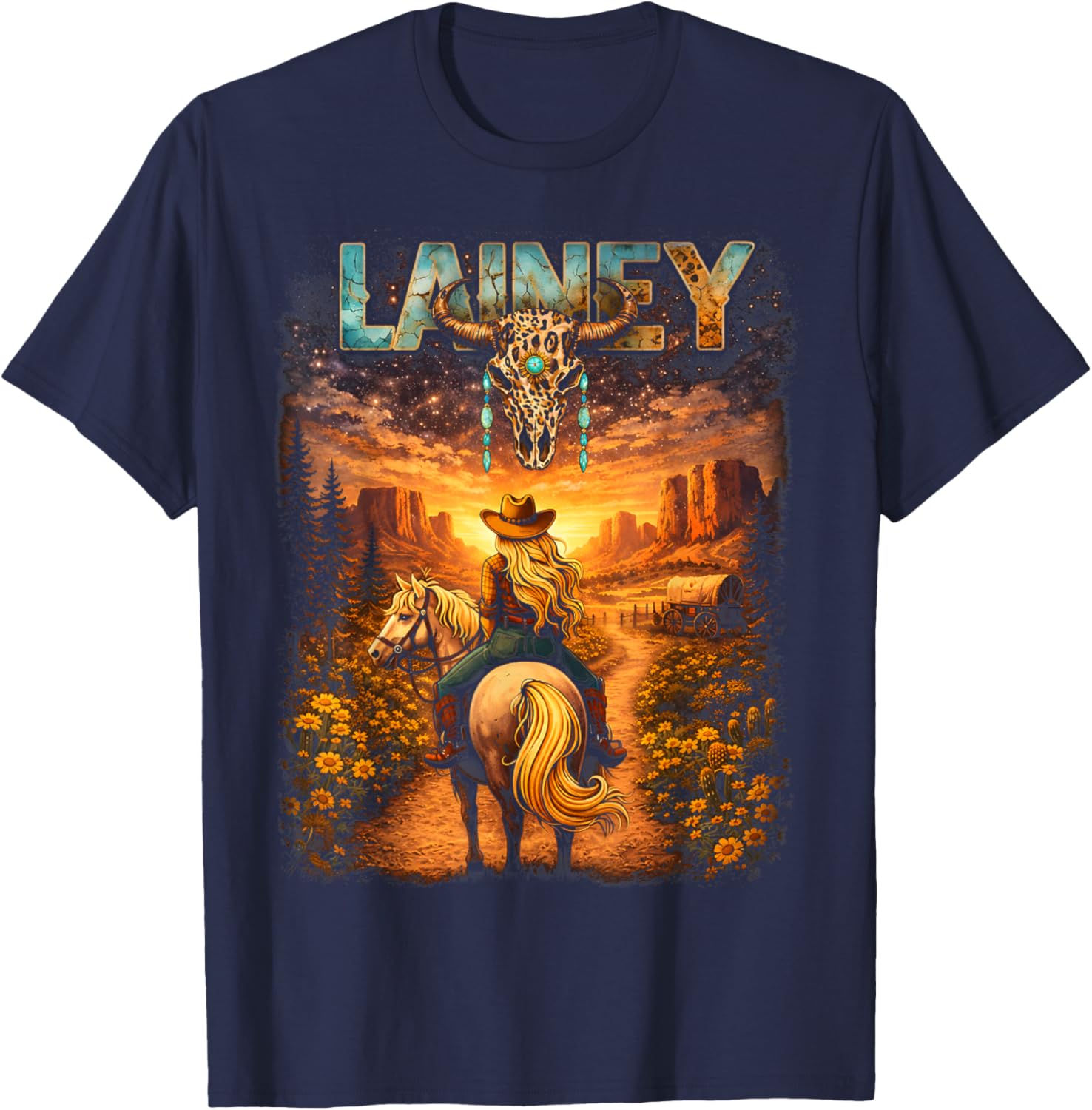 Vintage Lainey Gift for Men Women Kid T-Shirt - T-Shirt | Navy