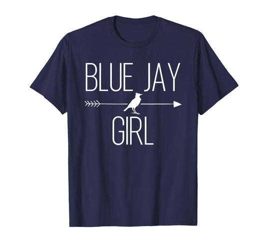 Blue Jay Girl Gift For Women Bird Animal Lover T-Shirt