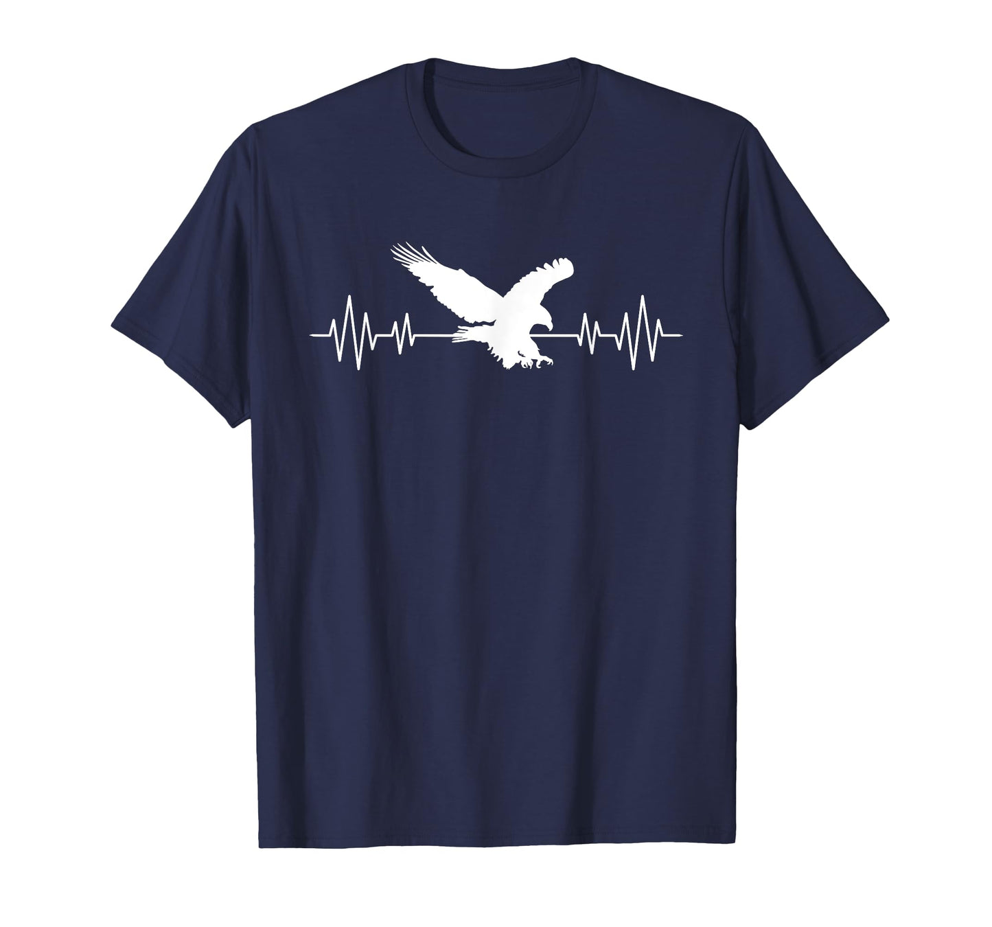 Great USA Eagle Heartbeat Funny American Bird Gift Men Women T-Shirt