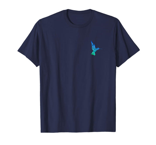Hummingbird polygonal design symbol gift T-Shirt