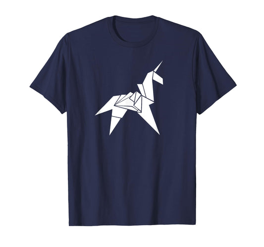 Origami Unicorn T-Shirt - Awesome Origami Art T-Shirt T-Shirt