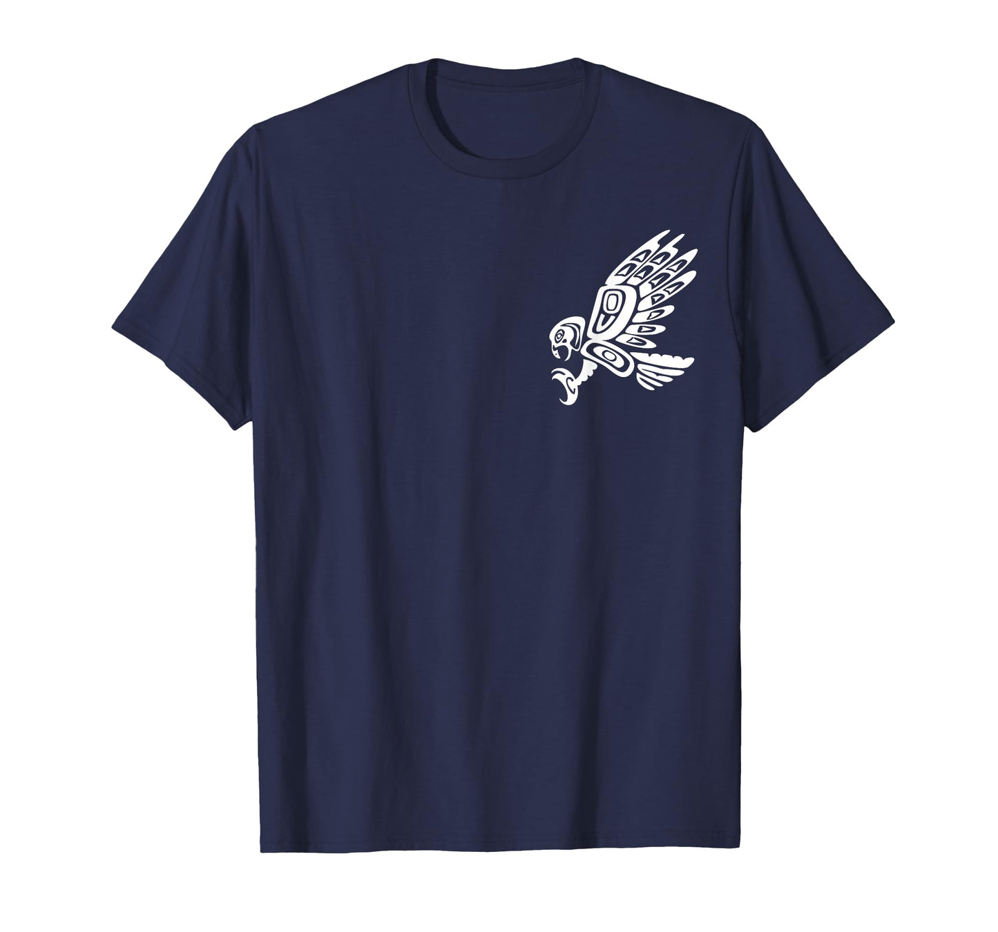 Falcon Abstract Haida Art Pacific Northwest Coast Bird T-Shirt