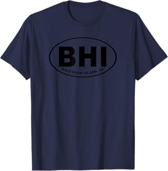 BHI Bald Head Island North Carolina Beach Vacation NC Art T-Shirt