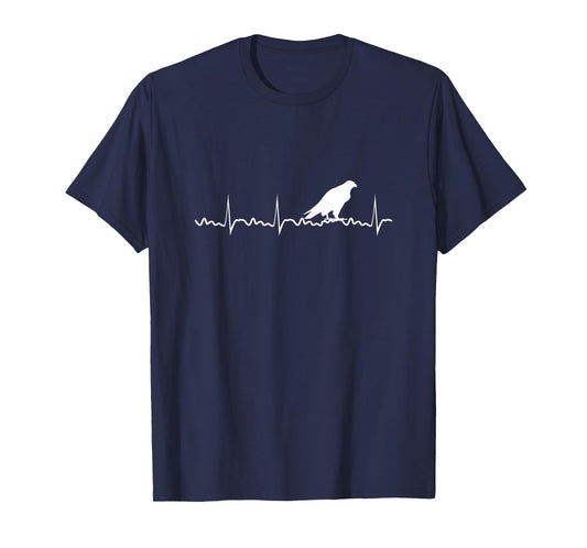 Peregrine Falcon Heartbeat Bird Falcon Animal T-Shirt
