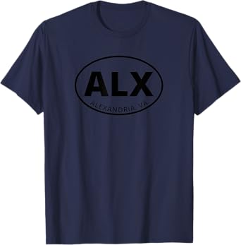 ALX Alexandria Virginia Local Old Town VA Vacation Souvenir T-Shirt
