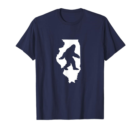 Illinois Bigfoot Sasquatch T-Shirt T-Shirt