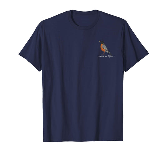 American Robin Bird Birder Birdwatcher Birding Biologist T-Shirt