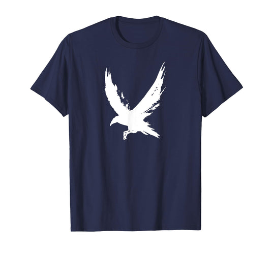 Crow Raven Shirt Distressed Flying Bird Crow Tee Shirt T-Shirt