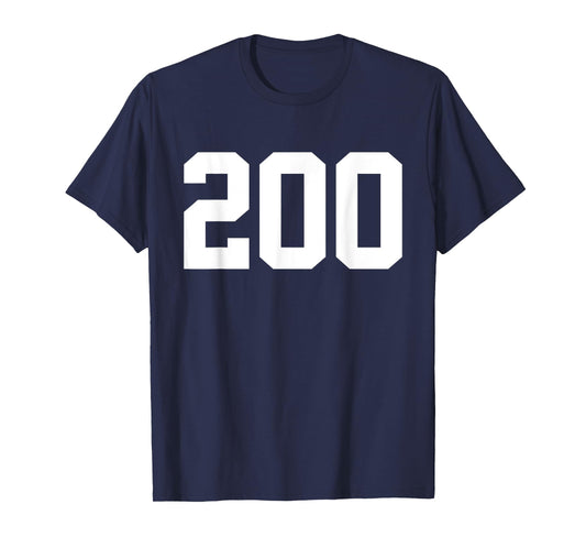 College Football Tryout Number 200 Walk-On Quarterback T-Shirt