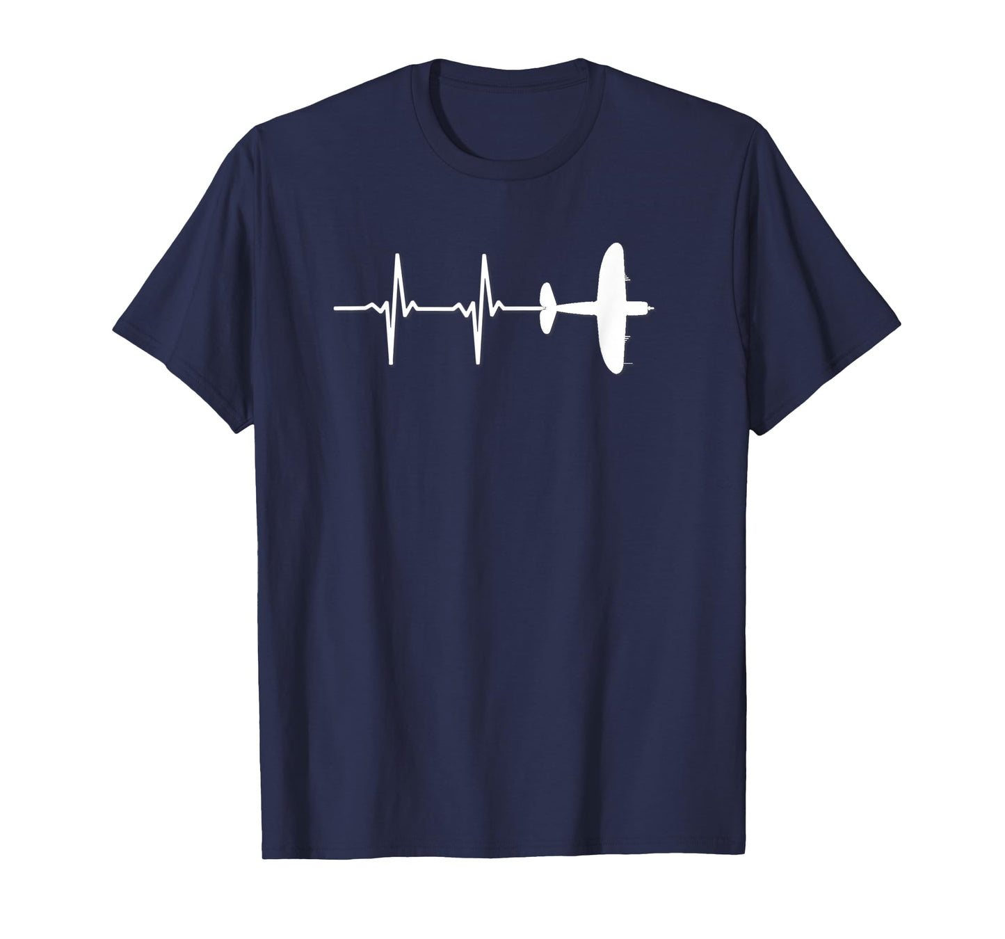 EKG Warbird P-47 Thunderbolt Fighter Airplane T-Shirt