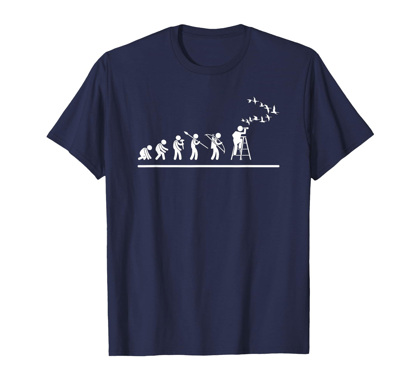Funny Birding Watch Designs Bird Watching Evolution Funny Bird Watching T-Shirt