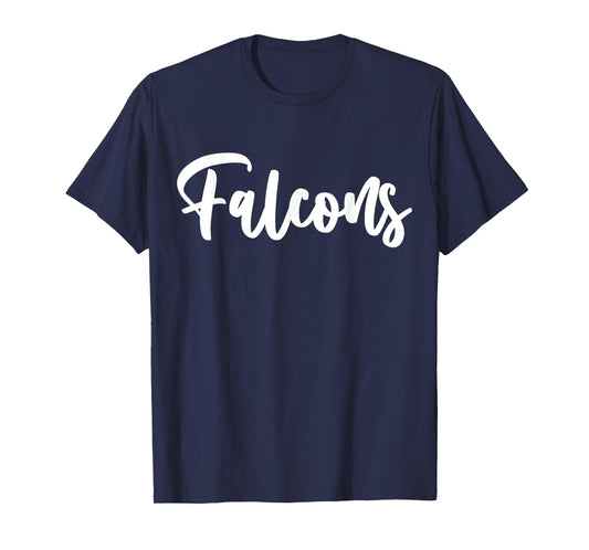 Falcons School Sports Team Mascot Town Go College Athlete T-Shirt