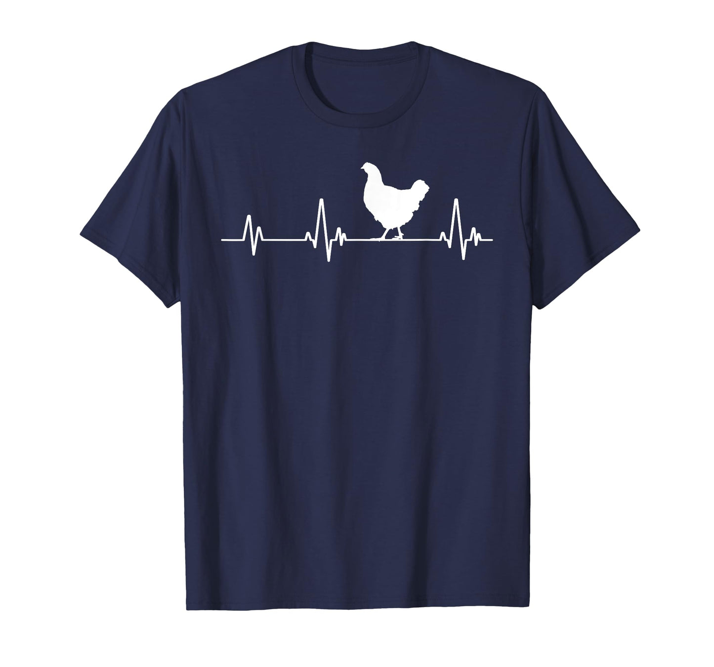 Chicken Heartbeat Pulse Cool Funny Chicken T-Shirt