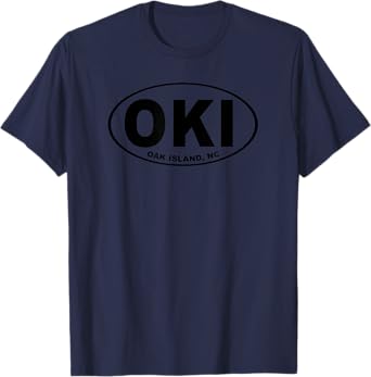 OKI Oak Island North Carolina Beach Vacation NC Souvenir Men Women Kids T-Shirt