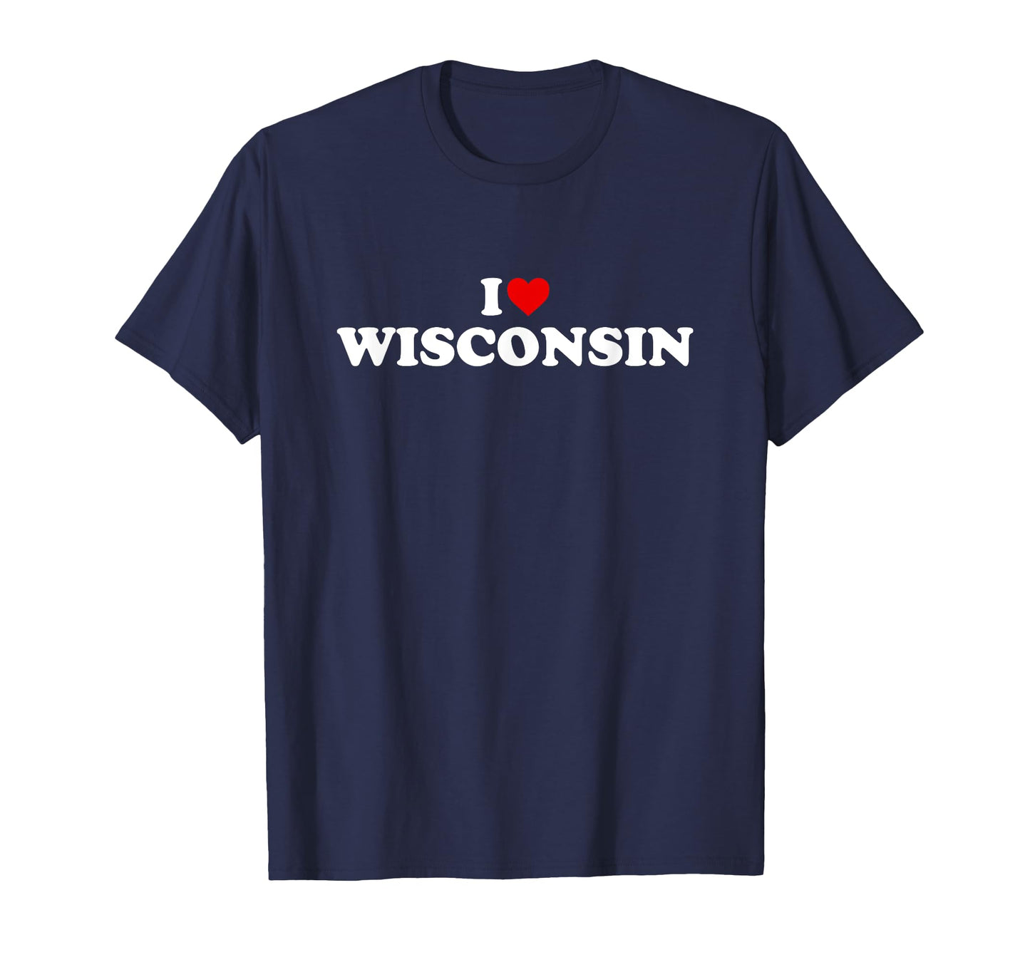 I Love Wisconsin Heart T-Shirt
