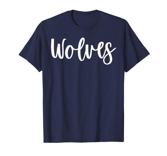 Wolves School Spirit Team Mascot Game Night T-Shirt