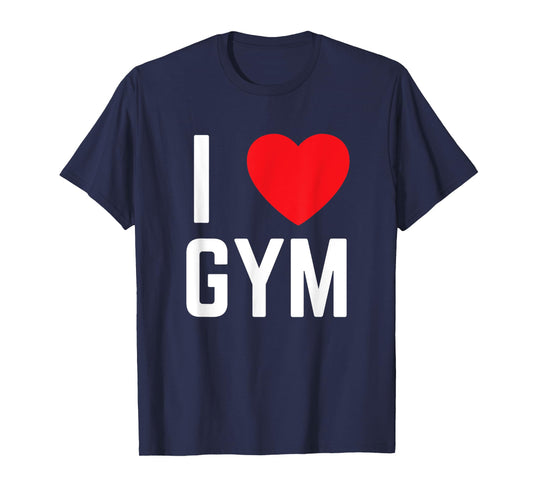 I heart gym I love gym fitness workout exercise T-Shirt