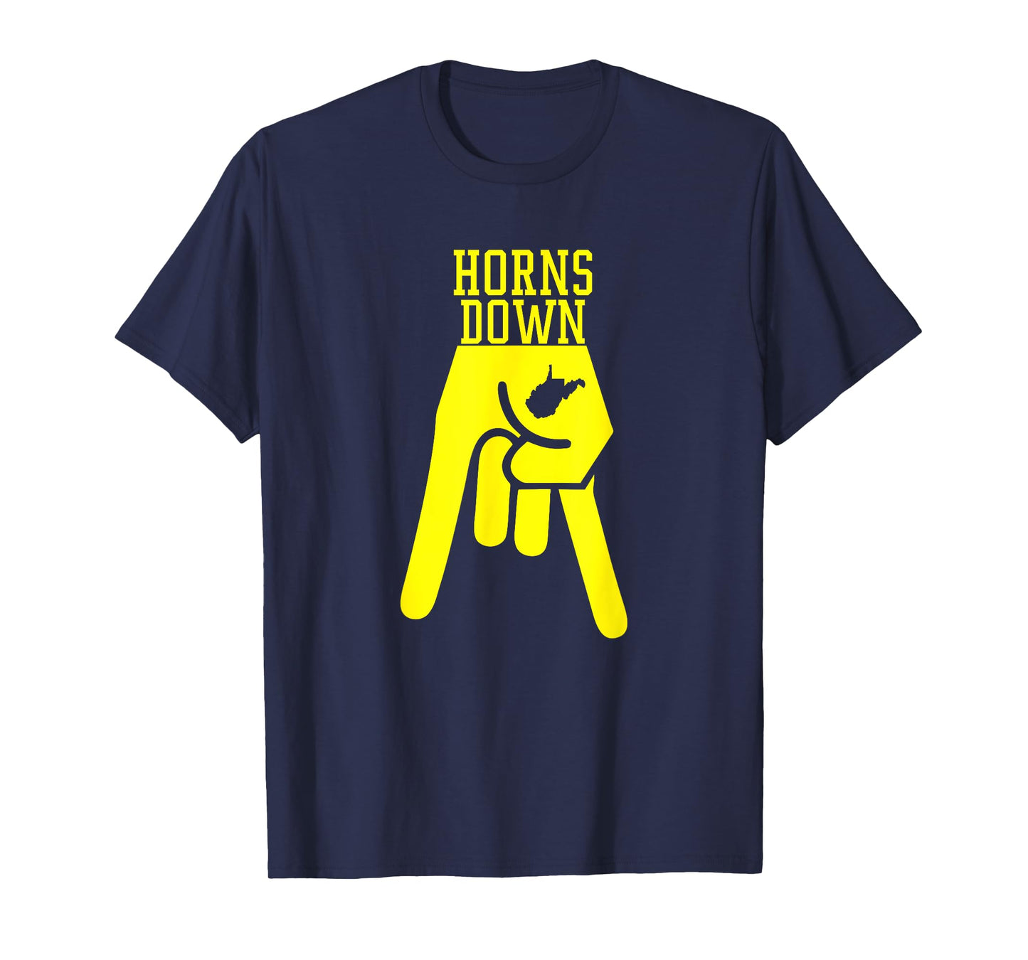 Horns Down West By God Virginia T-Shirt