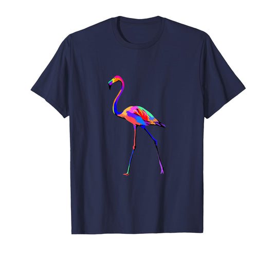 Pop Art Flamingo Shirt Colorful Animal Bird Lover Birder T-Shirt