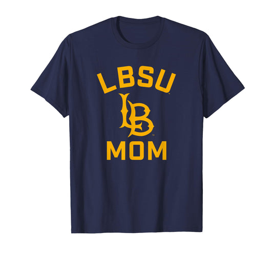 Cal State Long Beach CSULB Arched Mom T-Shirt
