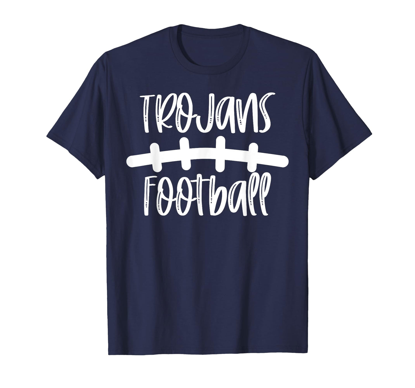 Trojans Football School Spirit Team Mascot Game Night T-Shirt