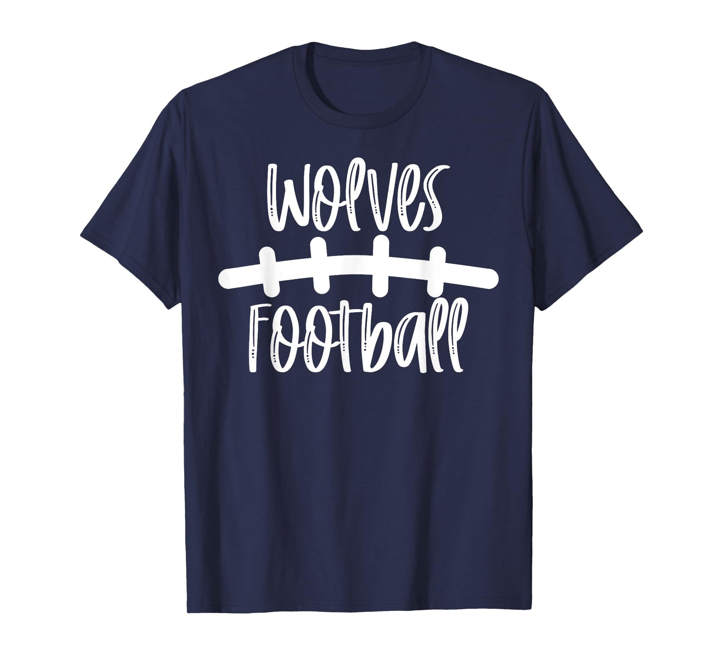 Wolves Football School Spirit Team Mascot Game Night T-Shirt