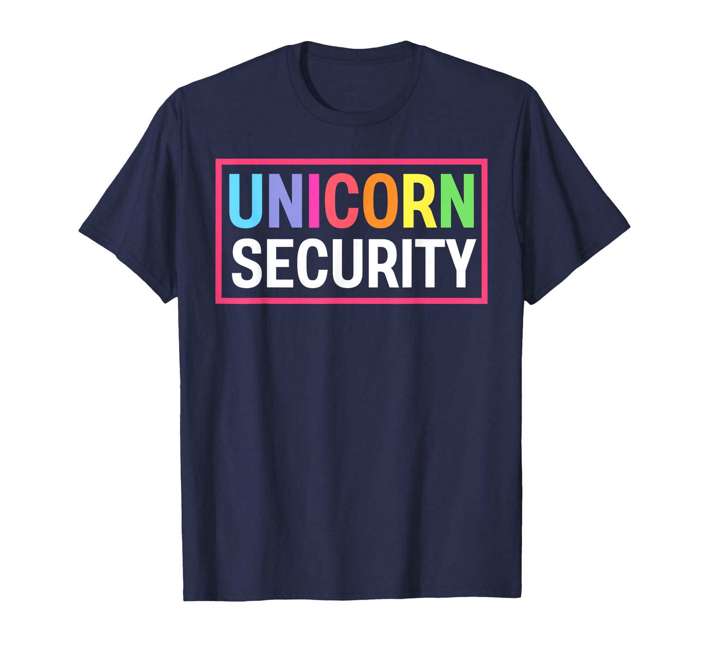 Cute I Love Them Security Unicorns Girl Mens Squad Unisex-Kids, Unisex-Adults Black Short Sleeve T-Shirt