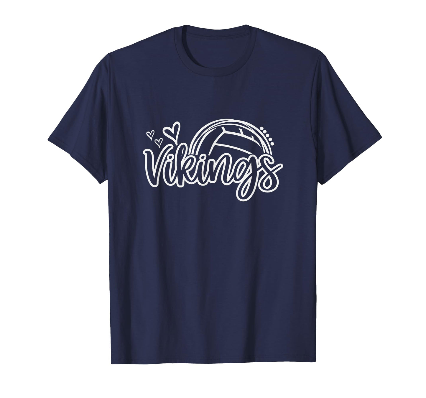 Volleyball Vikings School Sports Fan Team Spirit T-Shirt