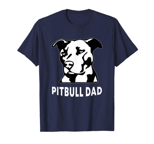 Mens Proud Pitbull Dad Men's Pit Bull Dog Shirt T-Shirt