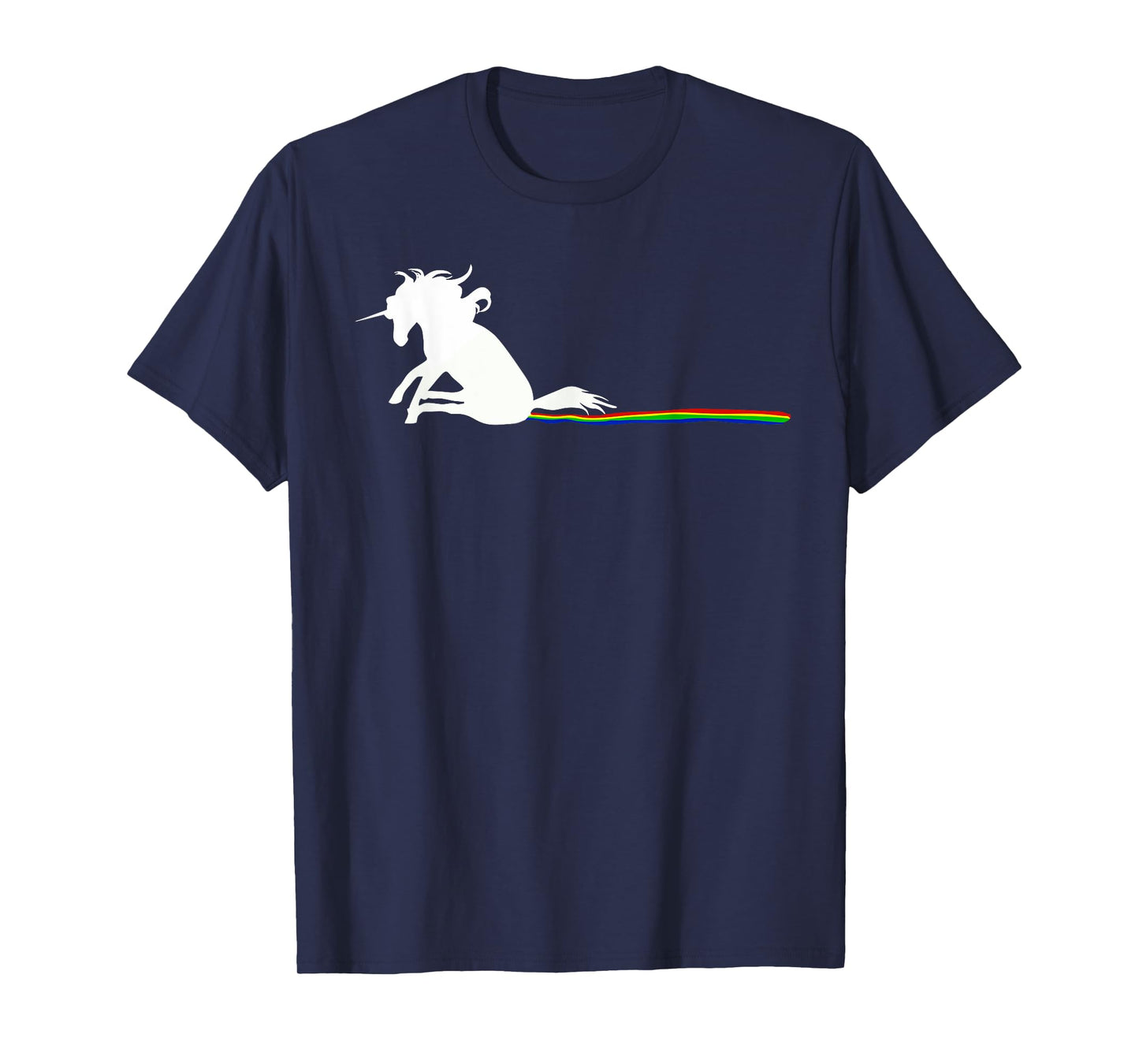 Unicorn Dragging Rainbows- Funny Adult T-Shirts Gifts T-Shirt