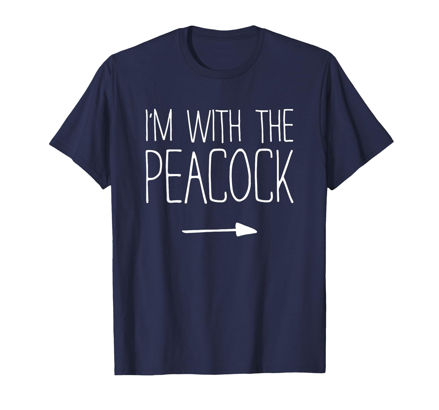 I'm With The Peacock Shirt Adult Kids Men Women Costume T-Shirt