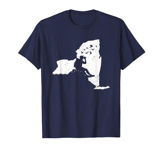 New York Bird Watching Design Birding Binoculars Birdwatcher T-Shirt