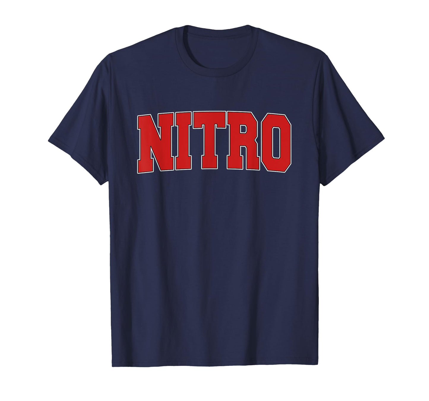 NITRO WV WEST VIRGINIA Varsity Style USA Vintage Sports T-Shirt