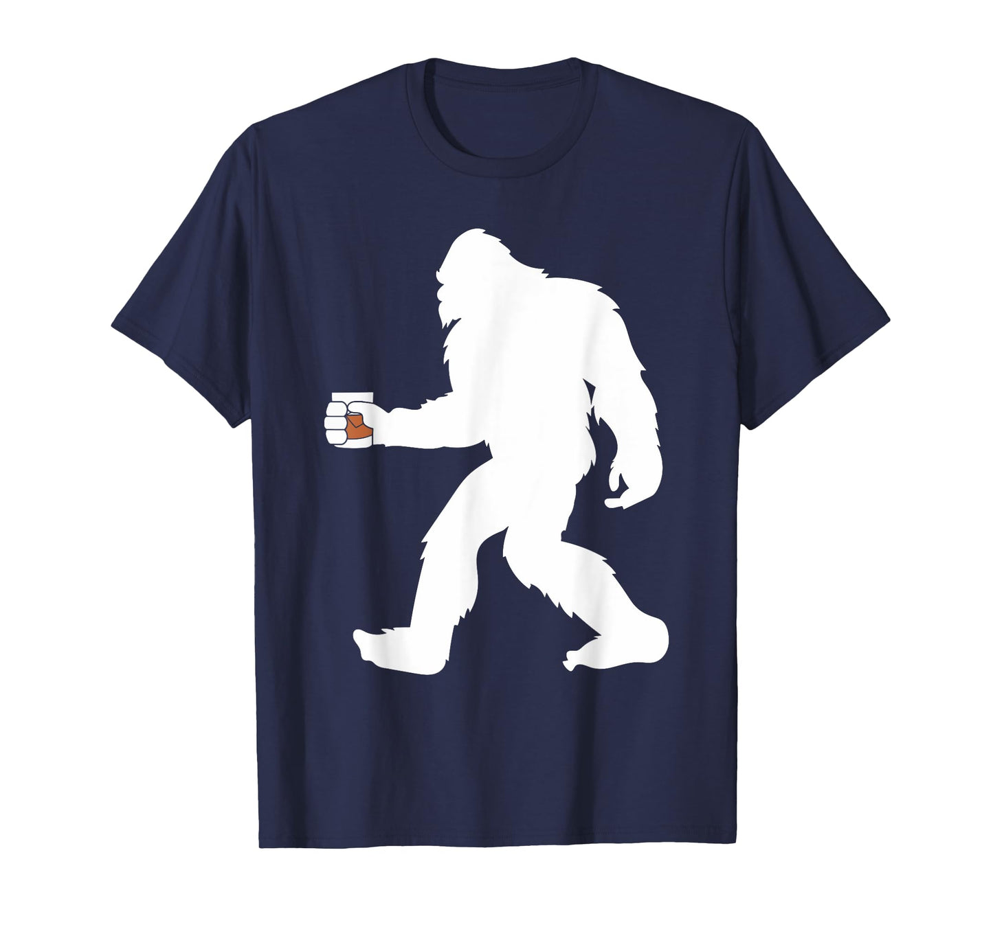 Bourbon Whiskey Drinking Bigfoot Sasquatch T-Shirt