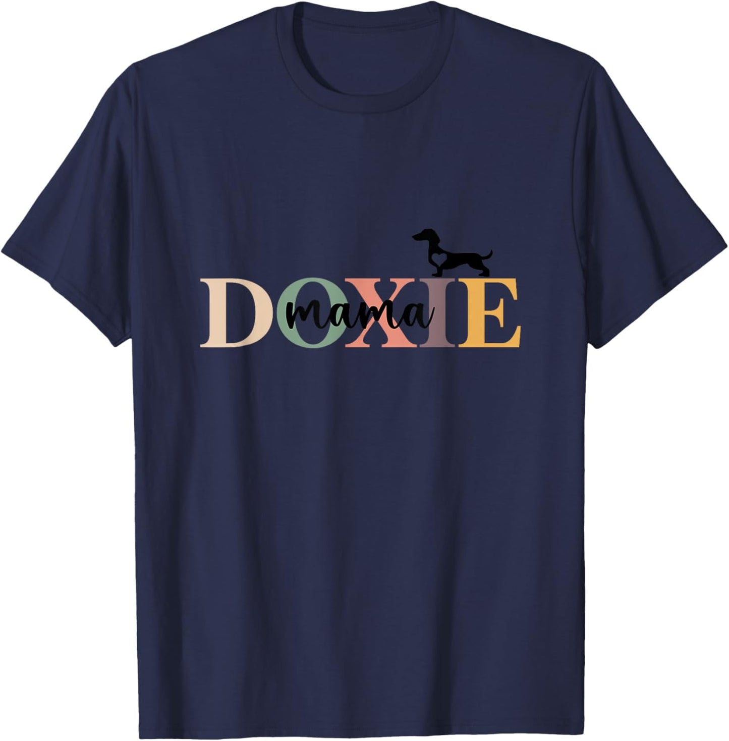 Aesthetic Colorful Dachshund Doxie Mama Dog Lover T-Shirt