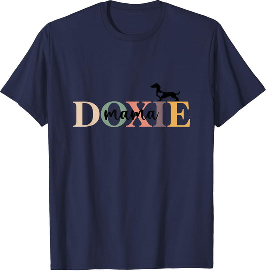Aesthetic Colorful Dachshund Doxie Mama Dog Lover T-Shirt