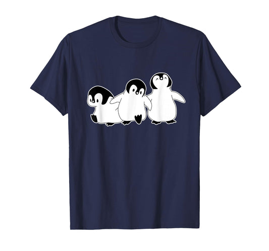 Cute Penguins Cheerful Animal World Birds Penguin Children T-Shirt