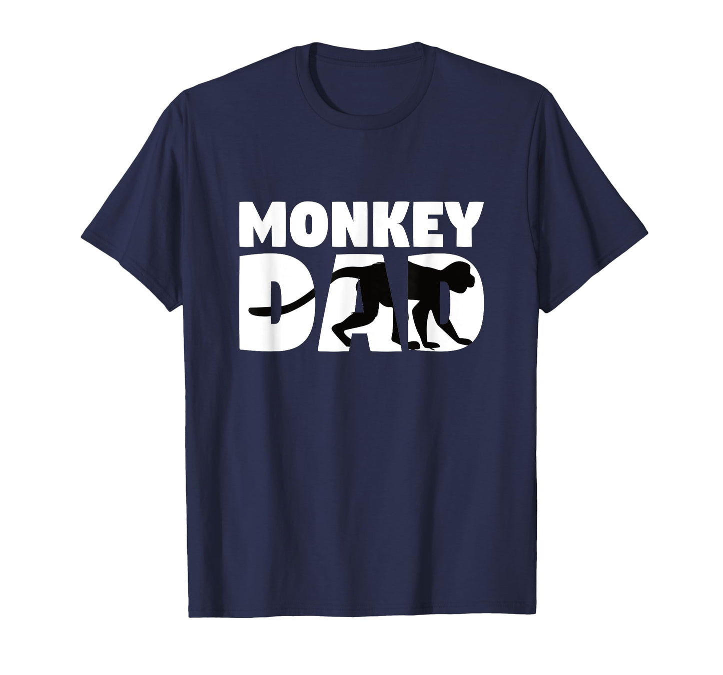 Monkey Dad T-Shirt Monkey Zoo Animal Lover Gift for Father T-Shirt