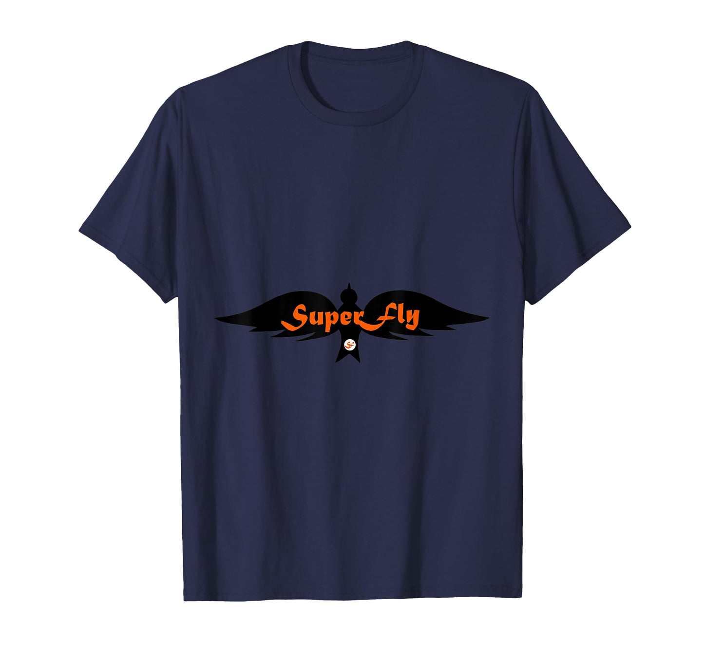 SuperFly - Nice Orange Logo With A Black Bird T Shirt