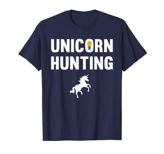 Unicorn Hunting Funny Swingers Polyamory Couple Swinging T-Shirt