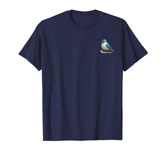 Bluebird in pocket - Watercolor Bluebird T-Shirt