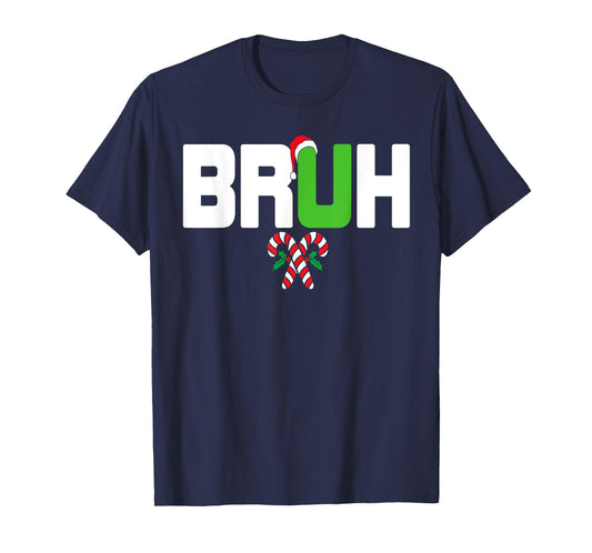 Bruh Kids Teens Girls Boys Funny Christmas T-Shirt