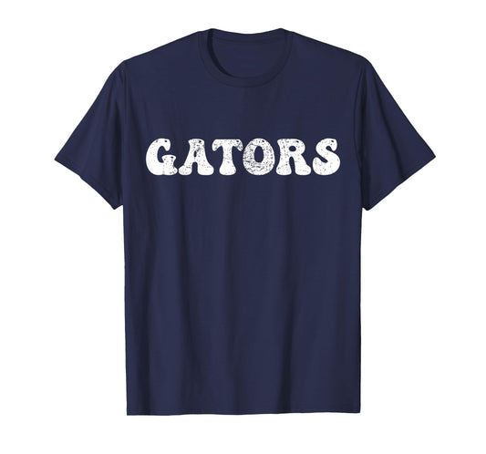 Gators School Sports Fan Team Spirit Mascot Heart Gift T-Shirt